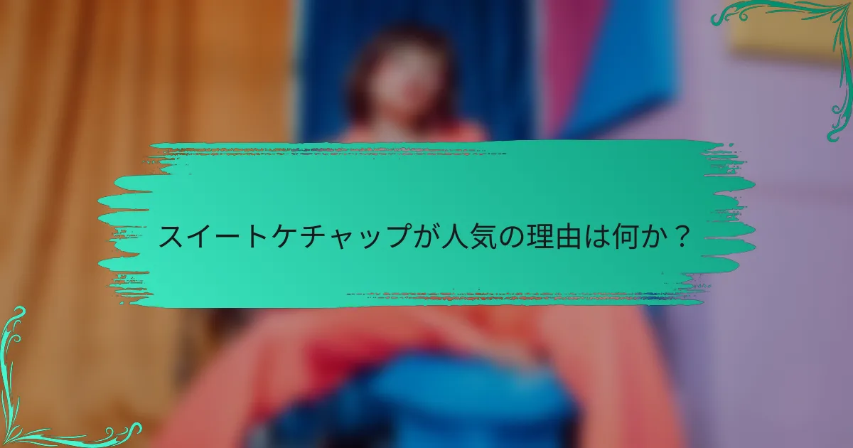 スイートケチャップが人気の理由は何か?