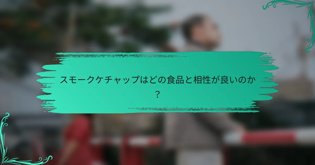 スモークケチャップはどの食品と相性が良いのか?