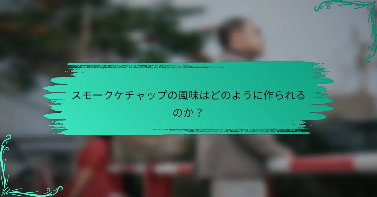 スモークケチャップの風味はどのように作られるのか?